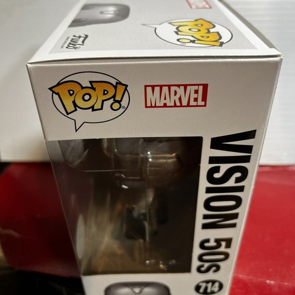 Funko Pop! #714 Vision 50s WandaVision CHASE Exclusive Misb Vinyl Figure Limited - Picture 2 of 3